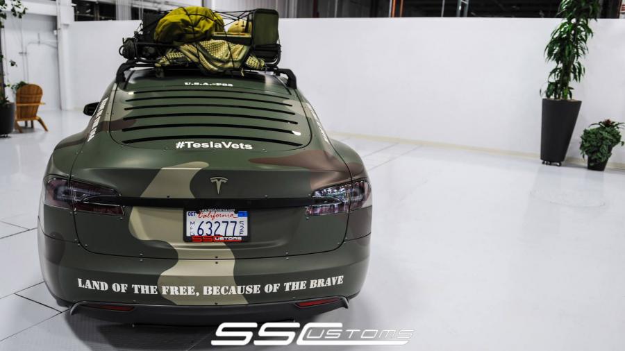  Tesla Model S TeslaVets Project by SS Customs 2014 года  (фото 6 из 14)